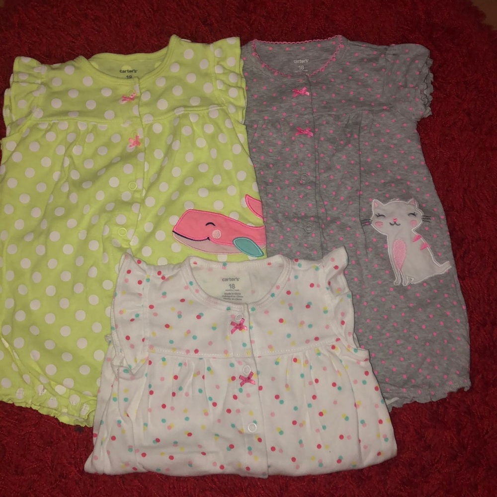 Carter’s Ruffles Rompers